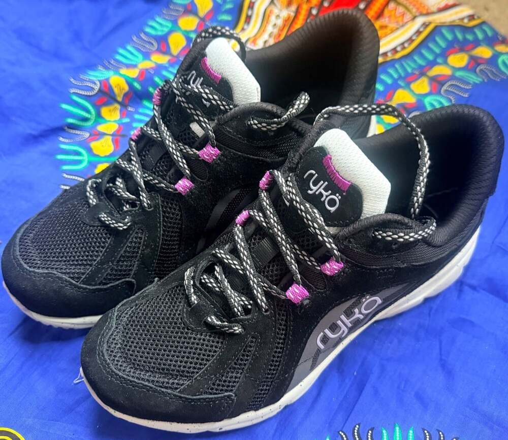 Ryka Skylift TR Trail Walking Sneaker Black Pink
